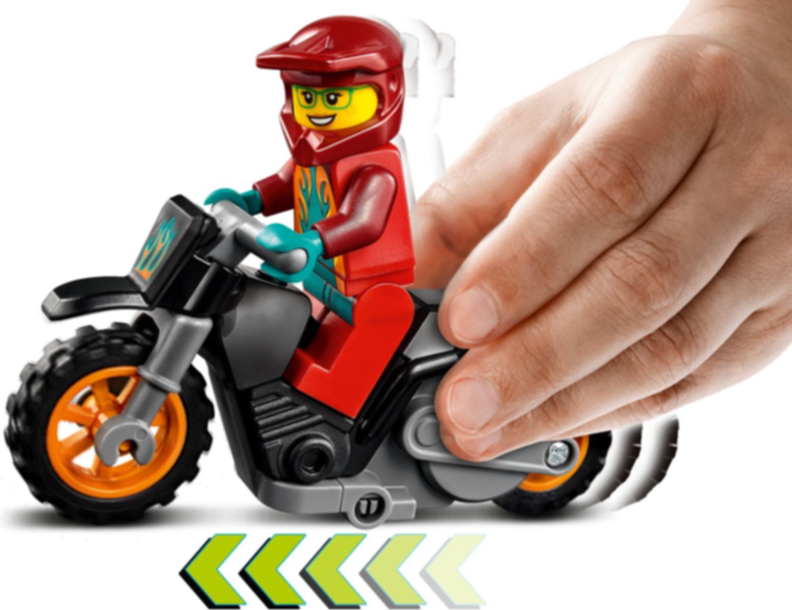 LEGO® City Moto Acrobática: Fuego jugabilidad