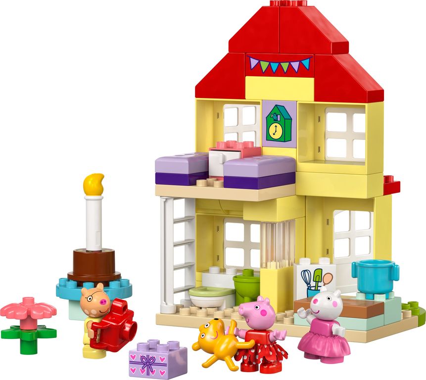 LEGO® DUPLO® La casa del compleanno di Peppa Pig componenti