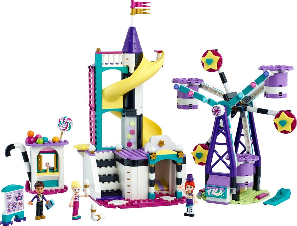 LEGO® Friends Mundo de Magia: Noria y Tobogán partes