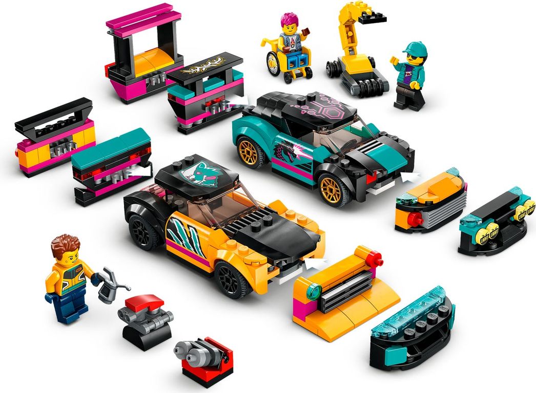 LEGO® City Garage auto personalizzato componenti