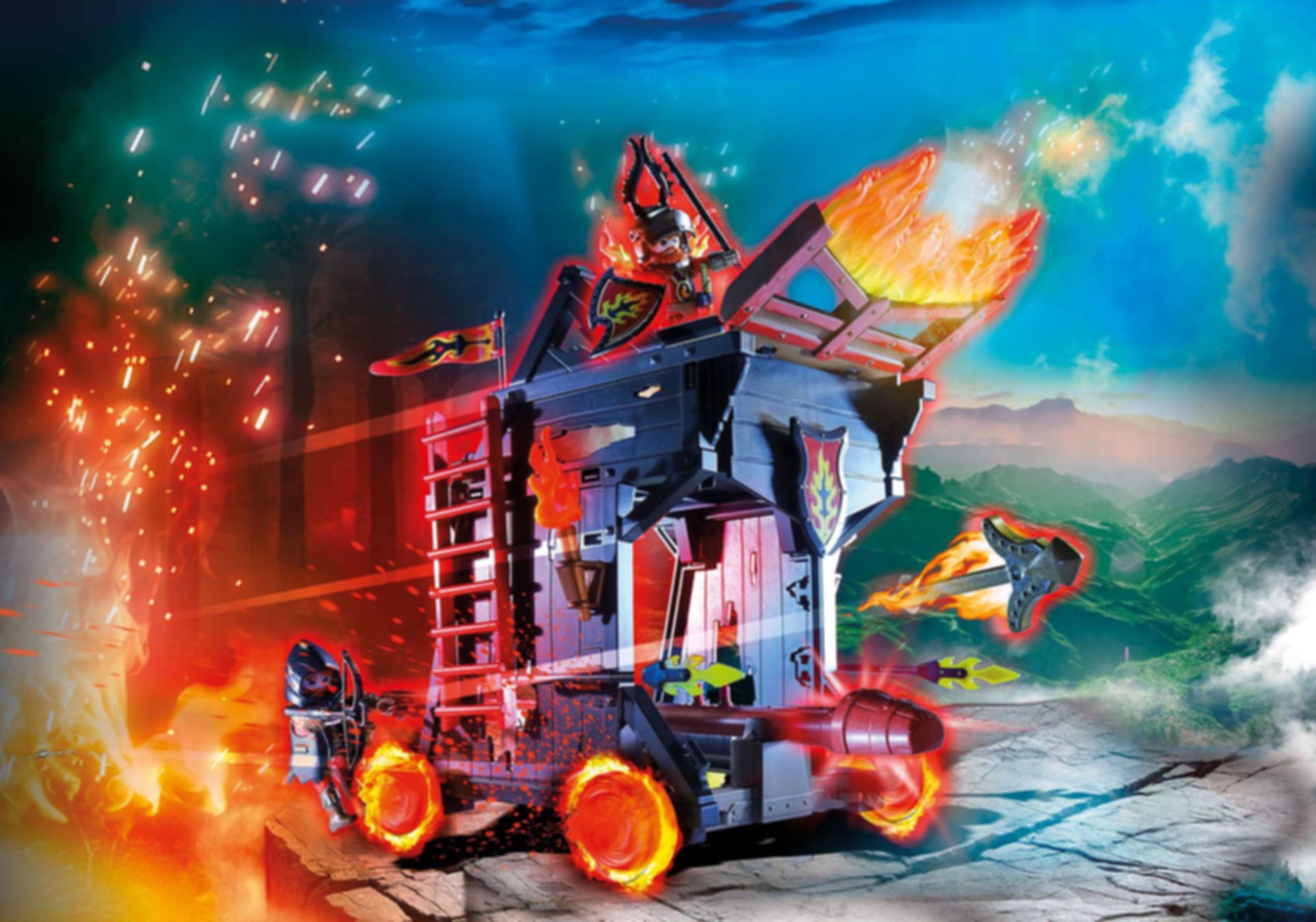 Playmobil® Novelmore Burnham Raiders Fire Ram gameplay