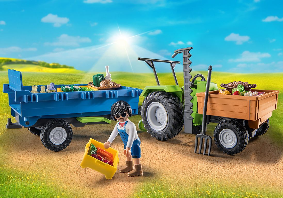 Playmobil® Country Harvester Tractor with Trailer