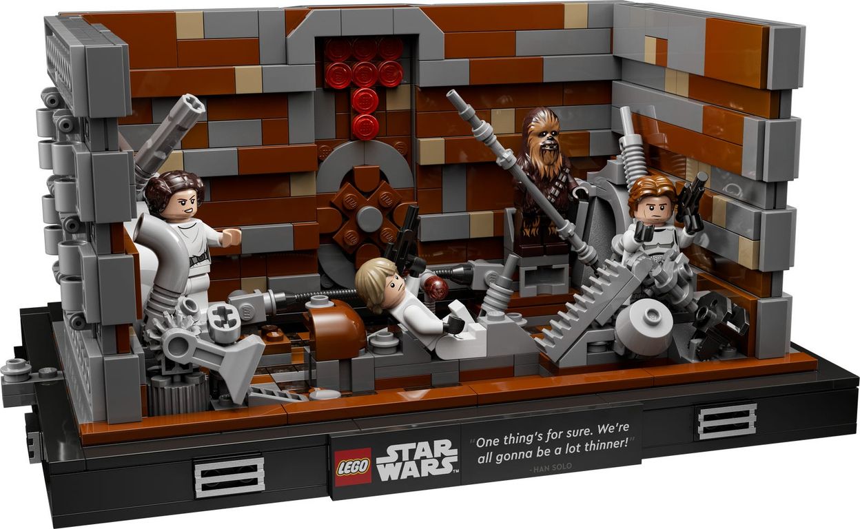 LEGO® Star Wars Diorama: Compactador de Basura de la Estrella de la Muerte partes