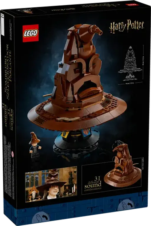 LEGO® Harry Potter™ Talking Sorting Hat back of the box