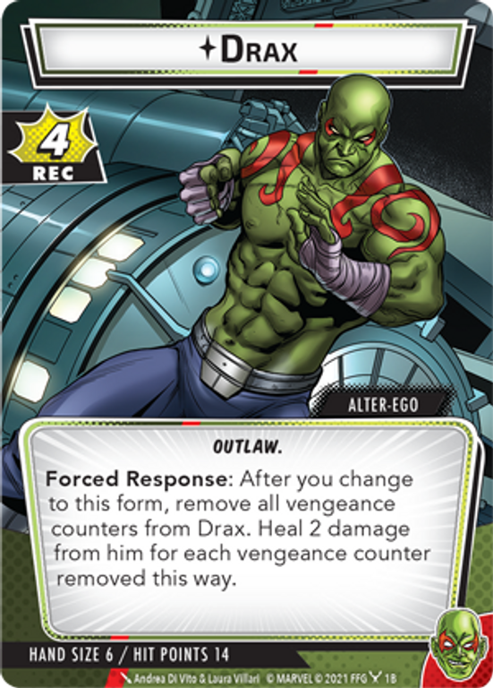 Marvel Champions: The Card Game – Drax Hero Pack kaart