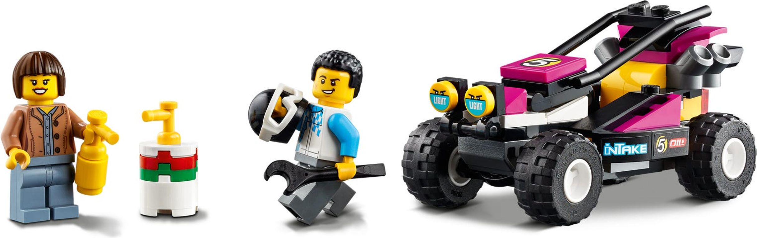 LEGO® City Race Buggy Transporter minifigures