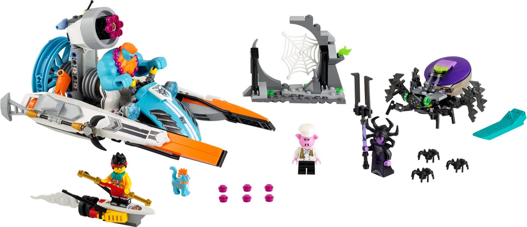 LEGO® Monkie Kid Sandy's Speedboat components