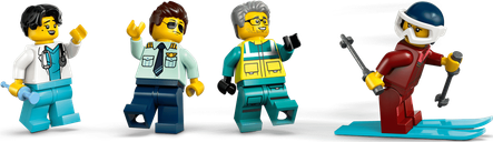 LEGO® City Ambulancia Aérea de Emergencia minifiguras