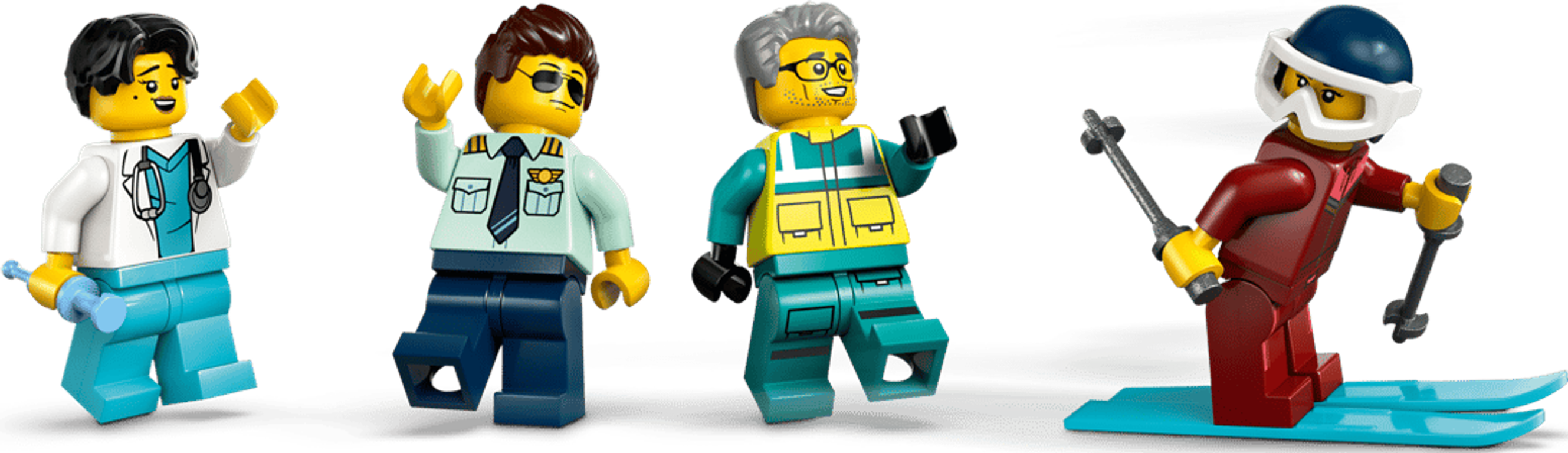 LEGO® City Ambulancia Aérea de Emergencia minifiguras