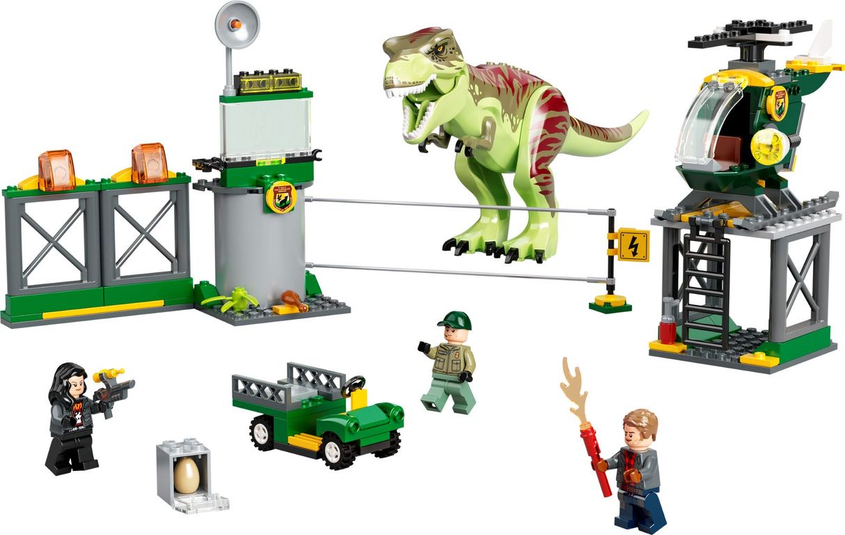 LEGO® Jurassic World T. rex Dinosaur Breakout components