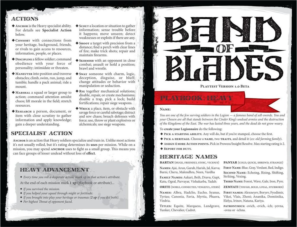 Band of Blades manuale