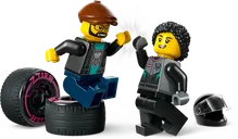 LEGO® City Coche de Carreras y Camión de Transporte minifiguras
