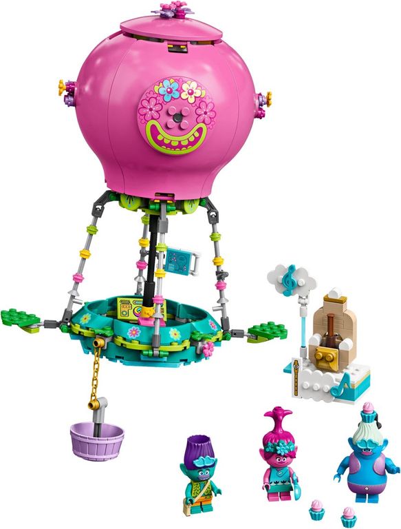 LEGO® Trolls Poppy's Hot Air Balloon Adventure components