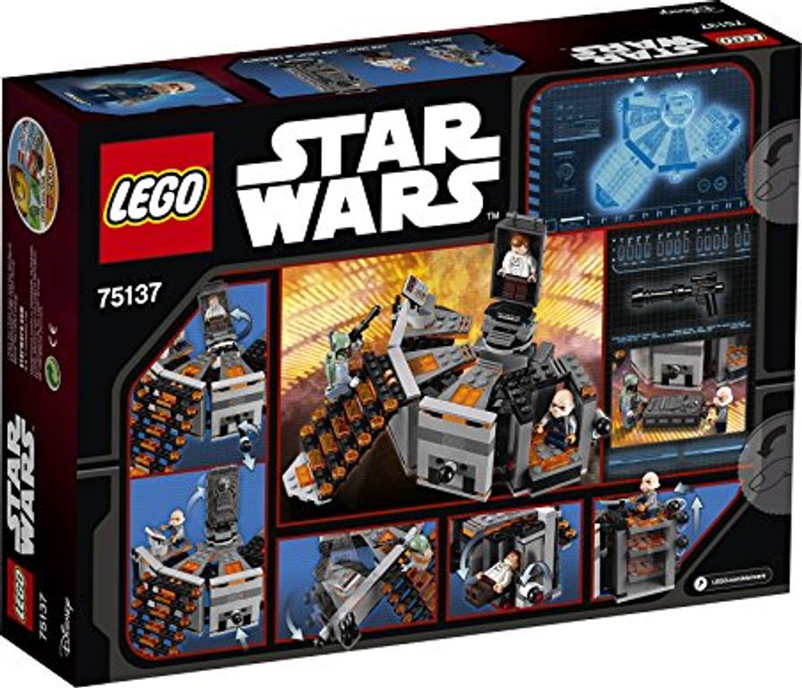 LEGO® Star Wars Carbon Freezing Chamber achterkant van de doos