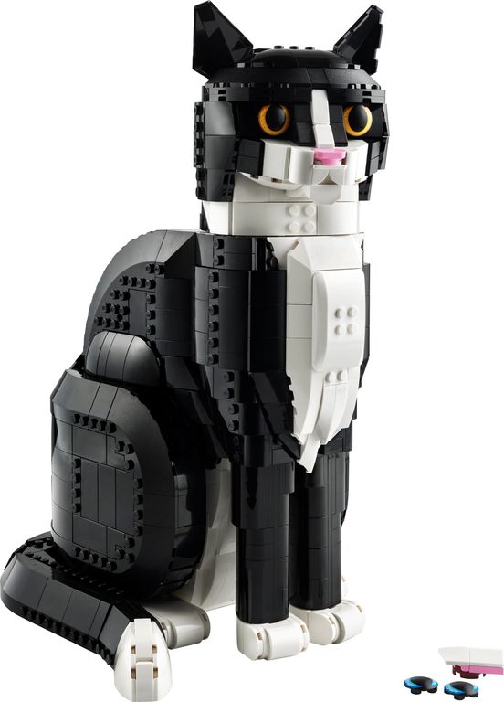 LEGO® Ideas Schwarz-weiße Katze komponenten