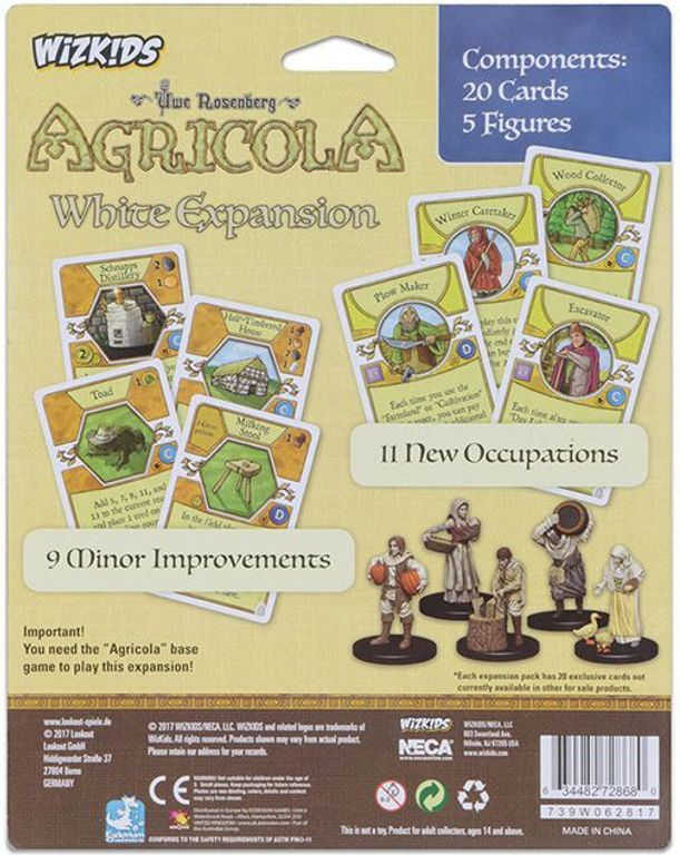 Agricola Game Expansion: White parte posterior de la caja