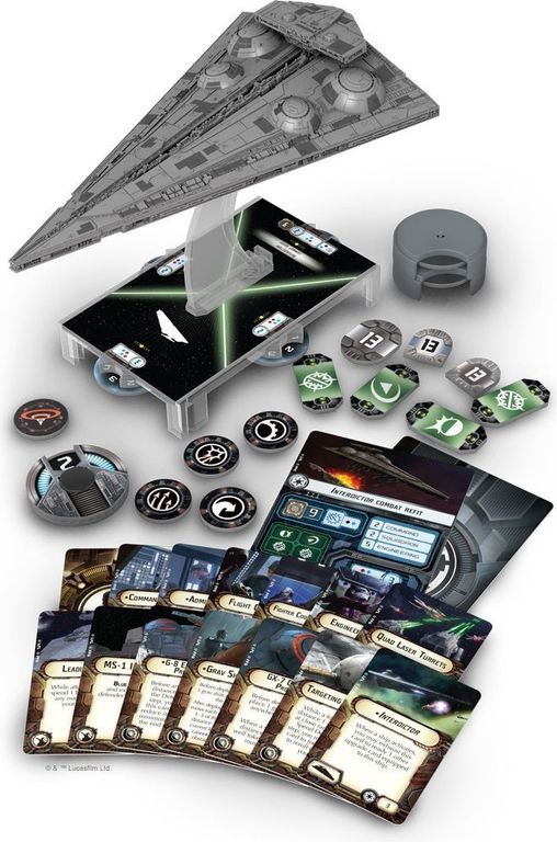 Star Wars Armada - Interdictor komponenten