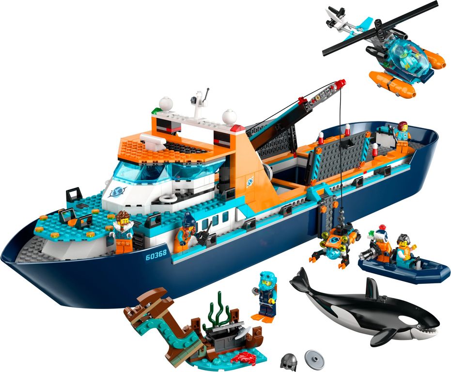 LEGO® City Le navire d’exploration arctique composants