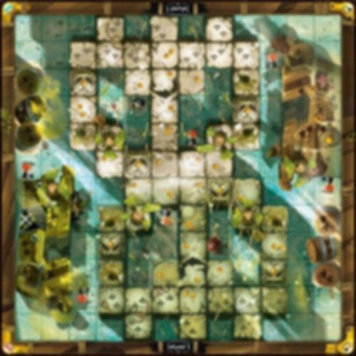 Krosmaster: Arena - Piwate Island game board
