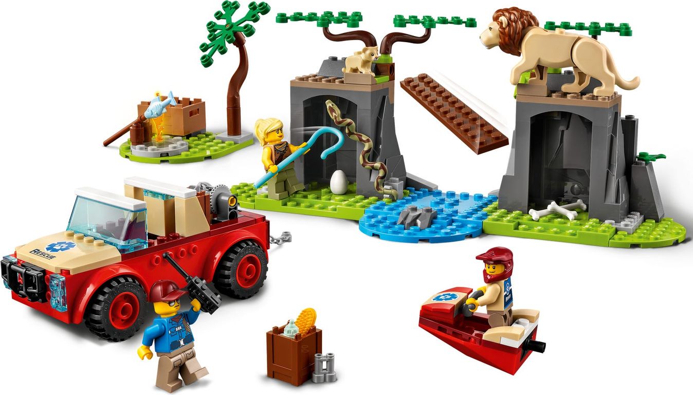 LEGO® City Wildlife Rescue off-roader speelwijze