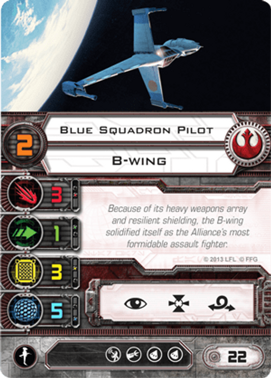 Star Wars: X-Wing Miniaturen-Spiel – B-Wing Erweiterungs-Pack karten