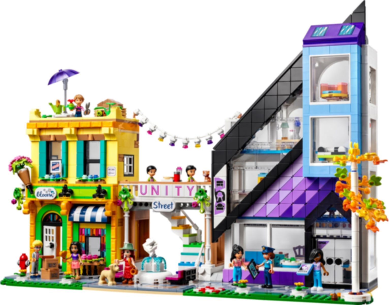 LEGO® Friends Floristería y Tienda de Diseño del Centro partes