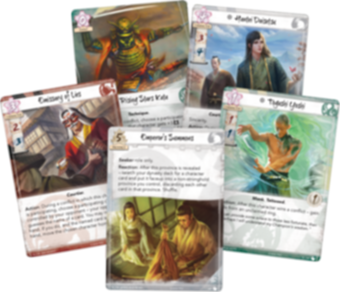Legend of the Five Rings: The Card Game - The Children of Heaven cards