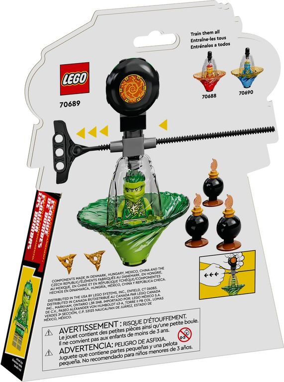 LEGO® Ninjago Lloyd's Spinjitzu Ninja Training back of the box