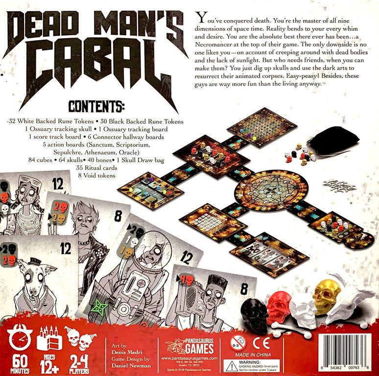 Dead Man's Cabal parte posterior de la caja