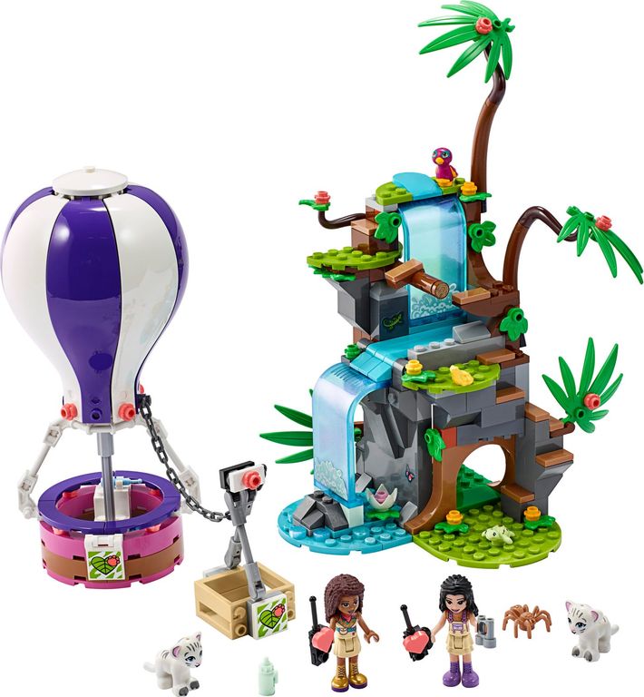 LEGO® Friends Tiger Hot Air Balloon Jungle Rescue components