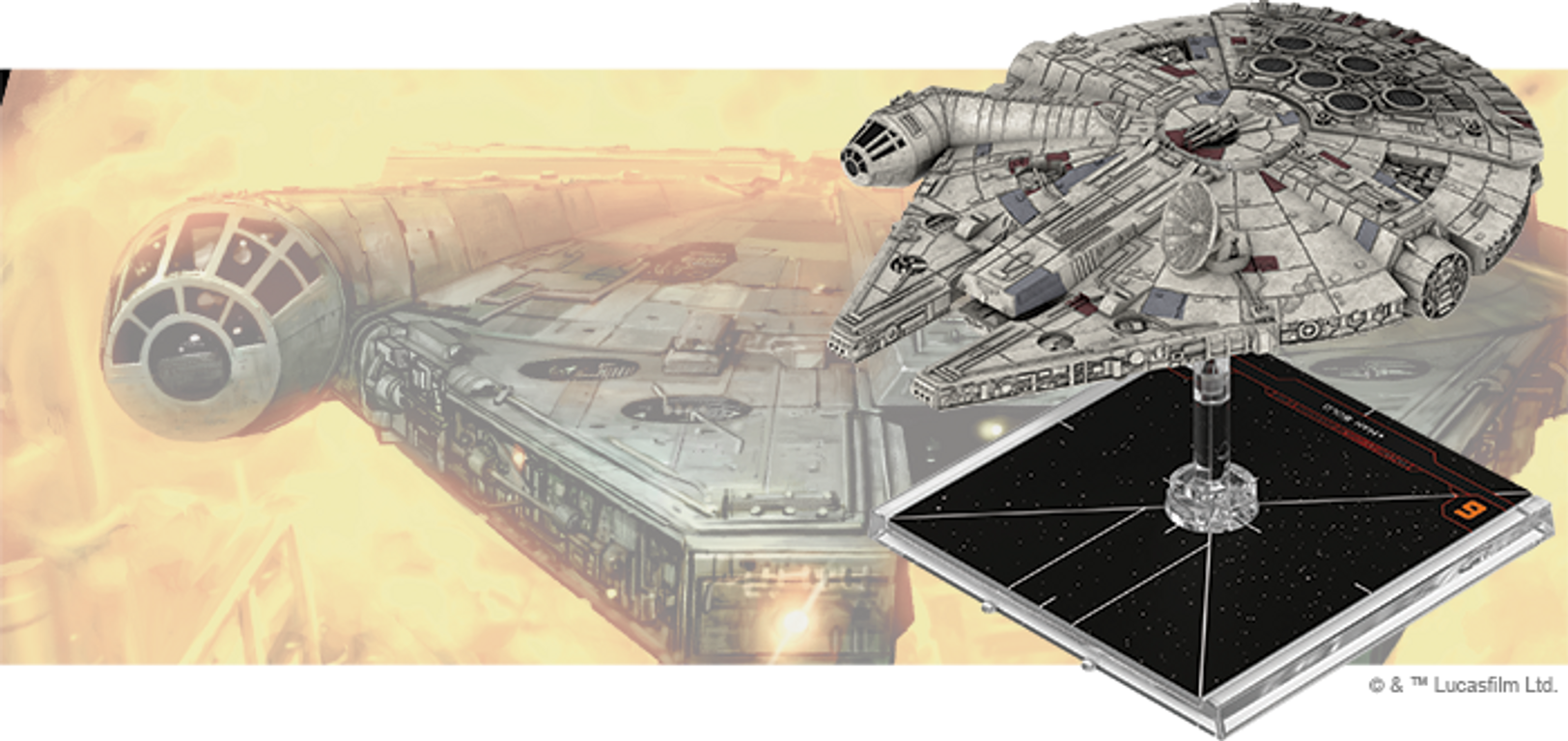 Star Wars: X-Wing (Second Edition) – Millennium Falcon Expansion Pack miniatuur