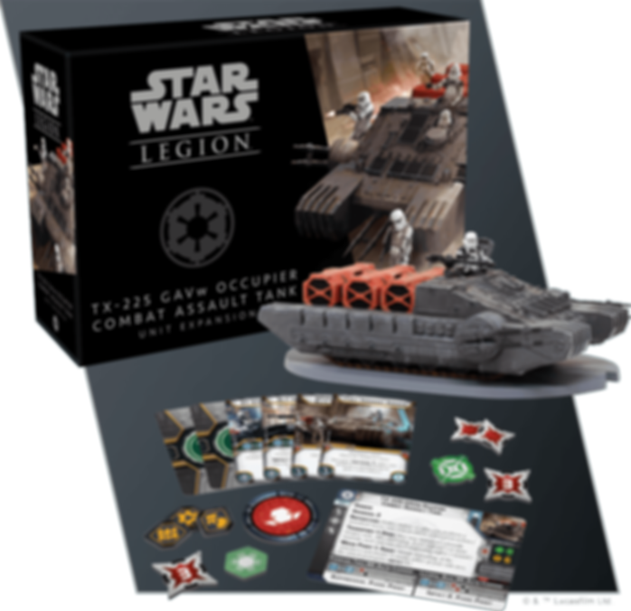 Star Wars: Legión – Tanque de asalto Ocupador TX-225 partes