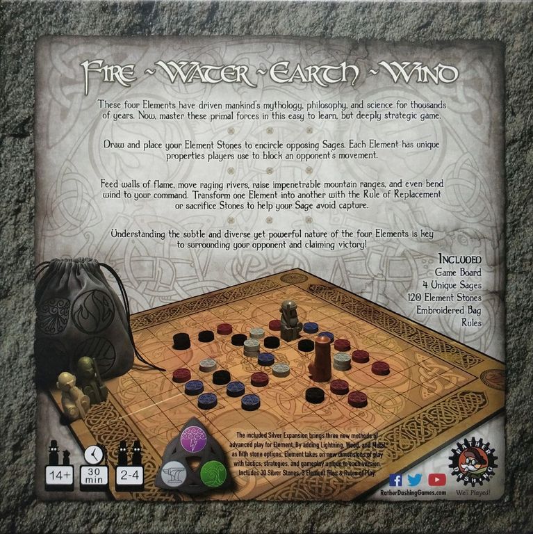 Element: Silver rückseite der box