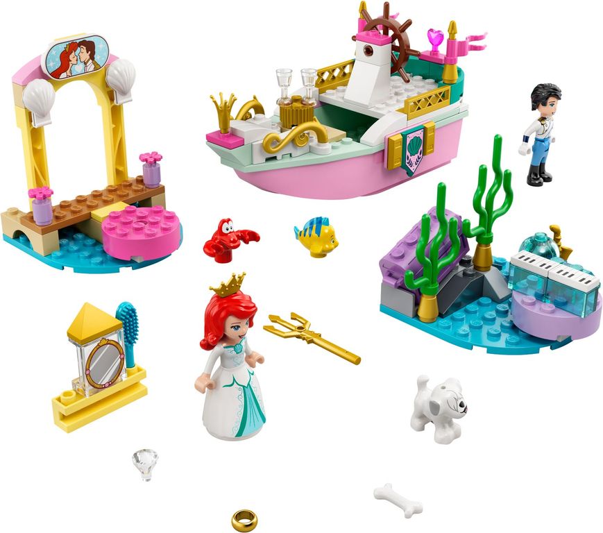 LEGO® Disney Ariel's Celebration Boat components