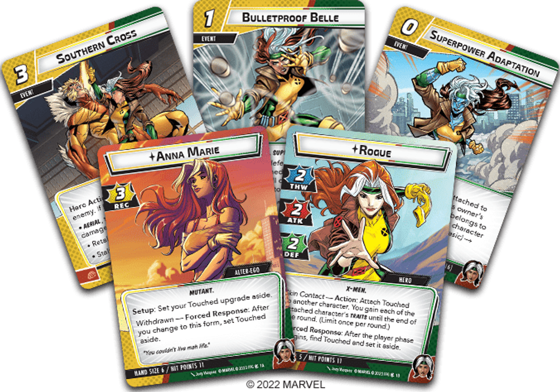 Marvel Champions: The Card Game – Rogue Hero Pack cards