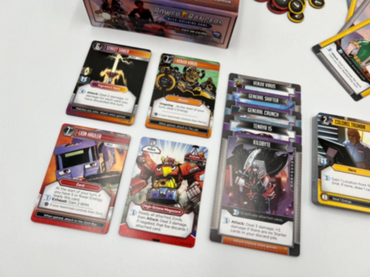Power Rangers: Deck-Building Game – RPM – Get in Gear cards