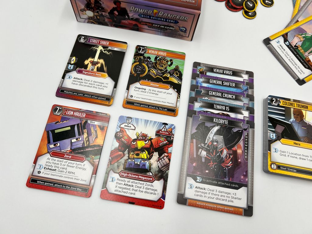 Power Rangers: Deck-Building Game – RPM – Get in Gear cartas