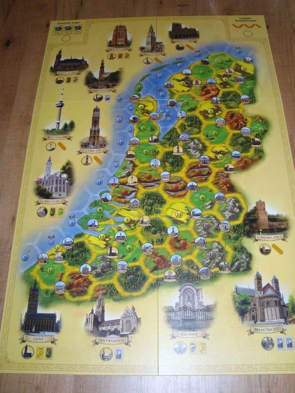 De Kolonisten van de Lage Landen game board