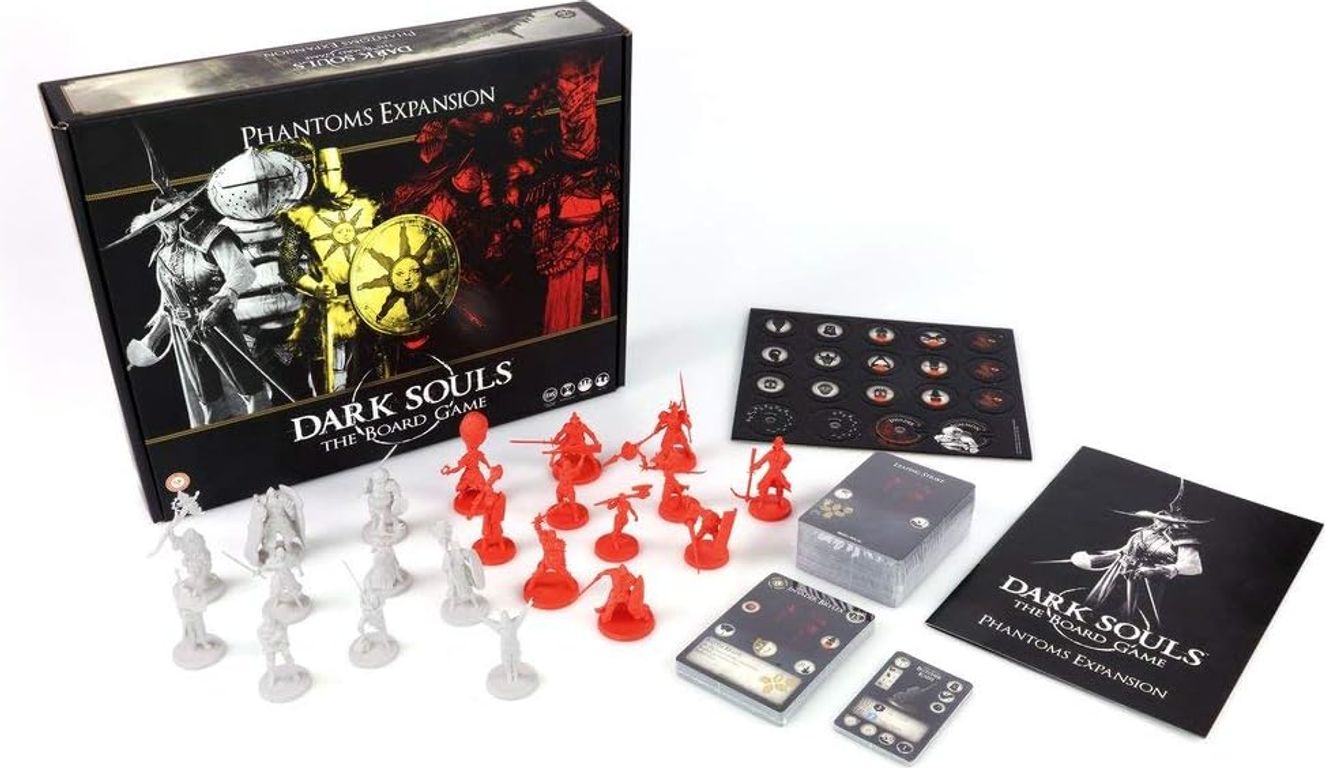 Dark Souls: The Board Game – Invaders Expansion components
