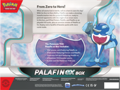 Pokémon TCG: Palafin ex Box parte posterior de la caja