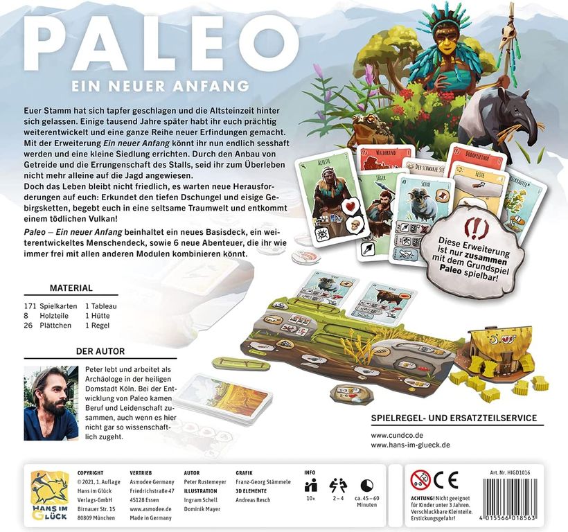 Paleo: Ein neuer Anfang rückseite der box