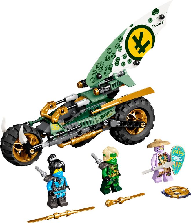 LEGO® Ninjago Lloyd's Jungle Chopper Bike components
