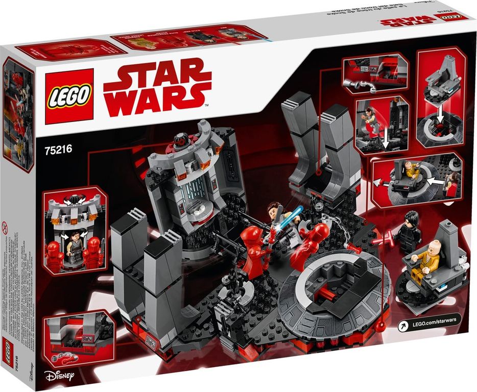 LEGO® Star Wars Snoke's Throne Room back of the box