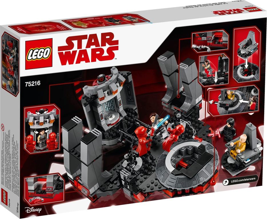 LEGO® Star Wars Snoke's troonzaal achterkant van de doos