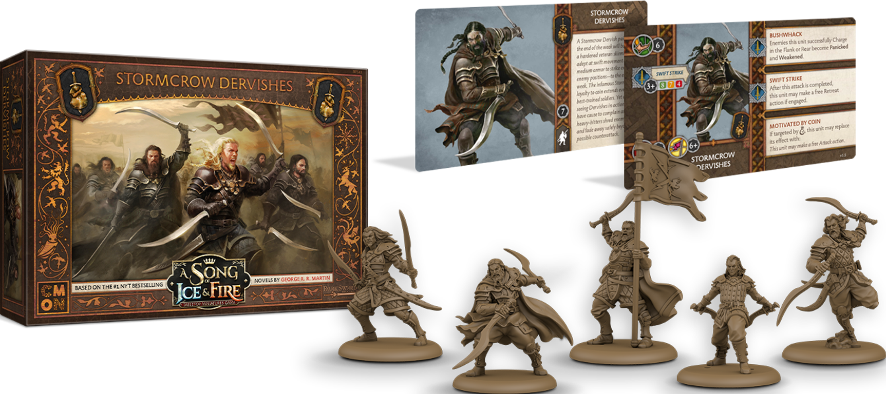 A Song of Ice & Fire: Tabletop Miniatures Game – Stormcrow Dervishes komponenten