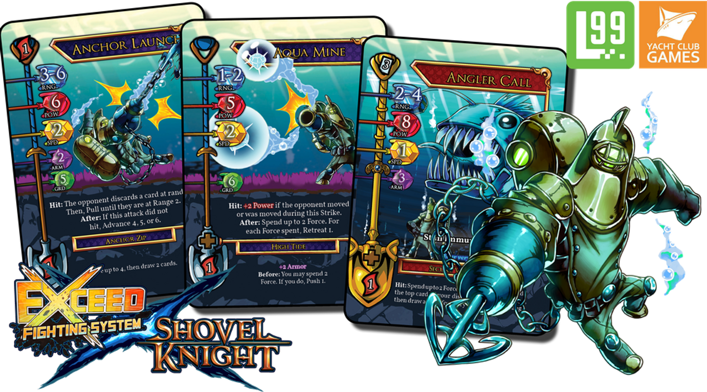 Exceed: Shovel Knight – Shadow Box componenti