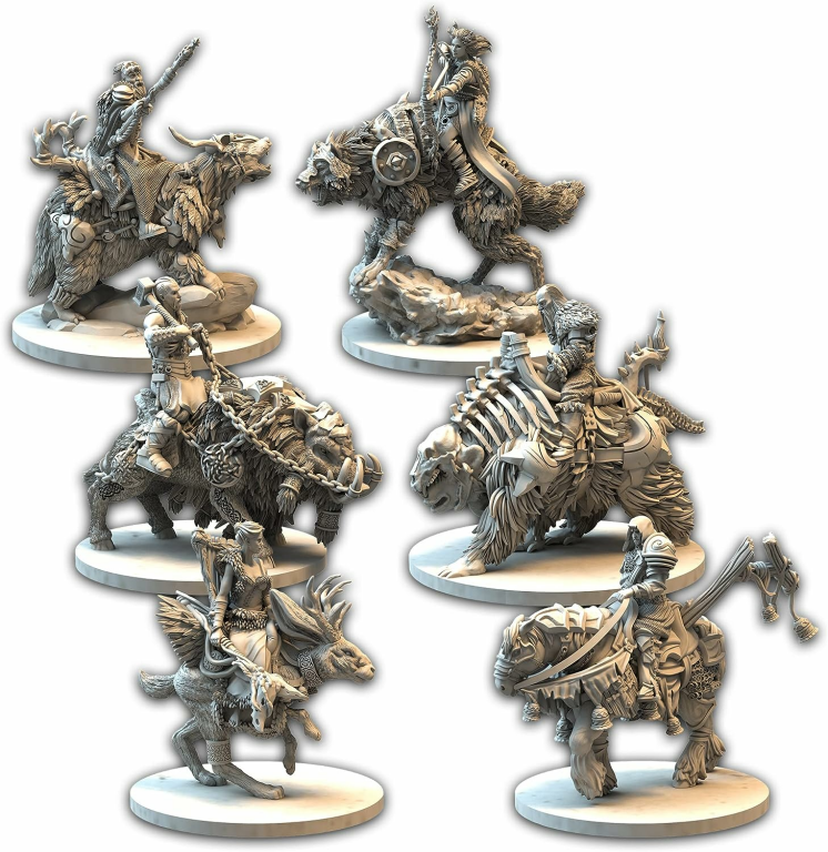 Tainted Grail: Monsters of Avalon – Mounted Characters Set miniatures