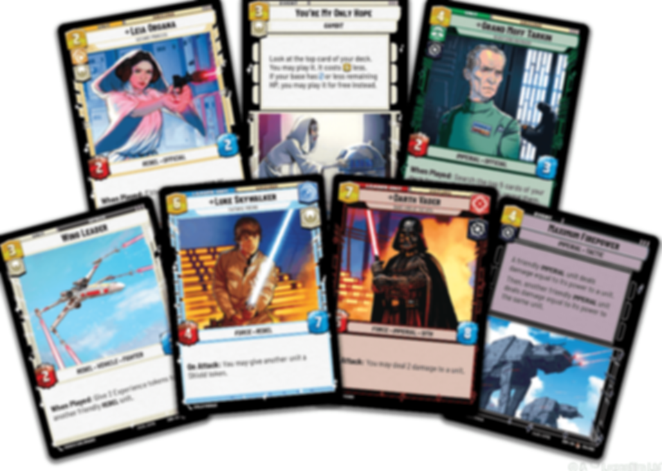 Star Wars: Unlimited - Spark of Rebellion booster cards