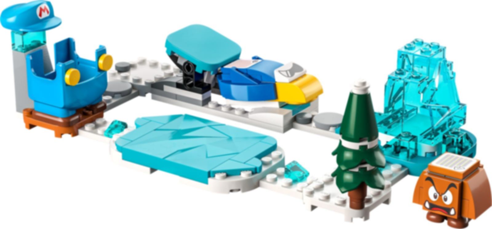 LEGO® Super Mario™ Uitbreidingsset: IJs-Mario pak en ijswereld componenten