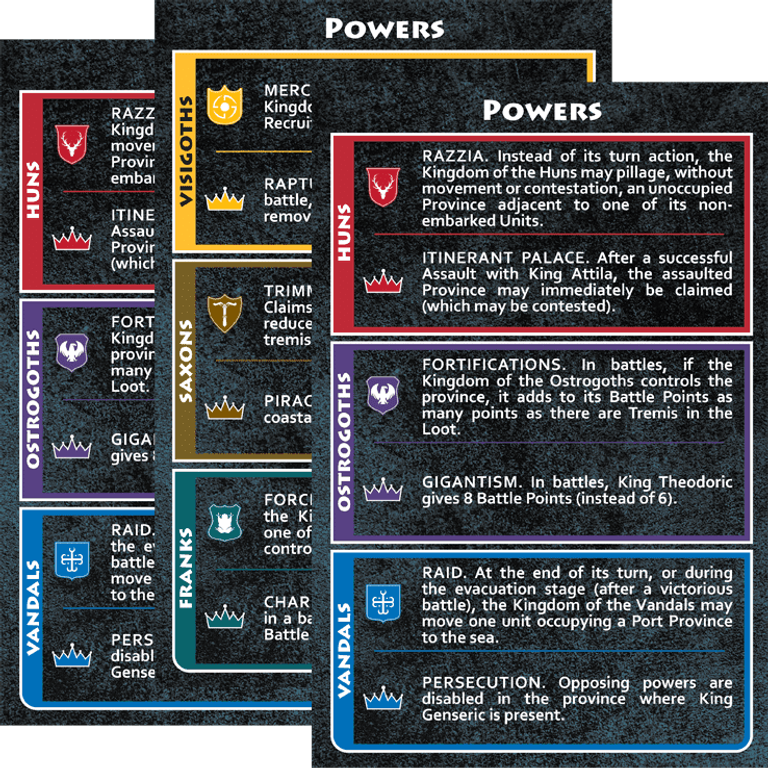 Barbarian Kingdoms kaarten